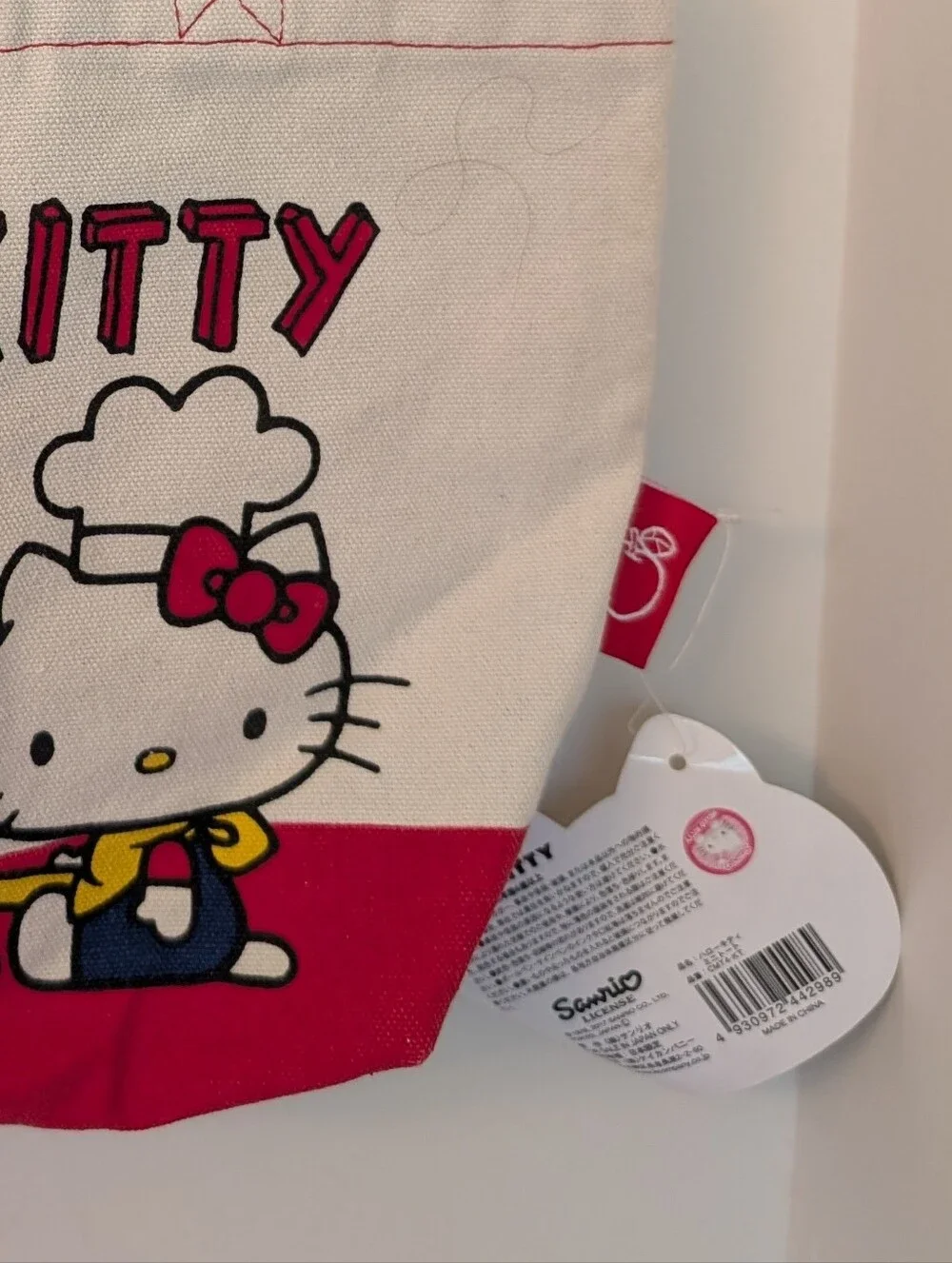 Hello Kitty Kids Canvas Tote Bag - Red, Navy